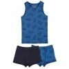 Frugi Set Canottiera E 2 Boxer In Cotone Bio Tigri
