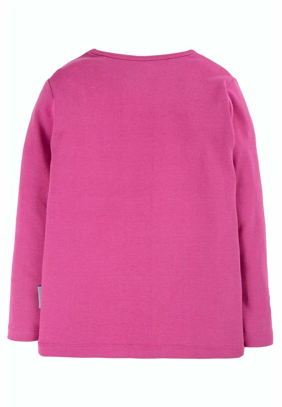 Frugi Pink Everyday Long Sleeve Tee 4 Frugi Pink Everyday Long Sleeve Tee