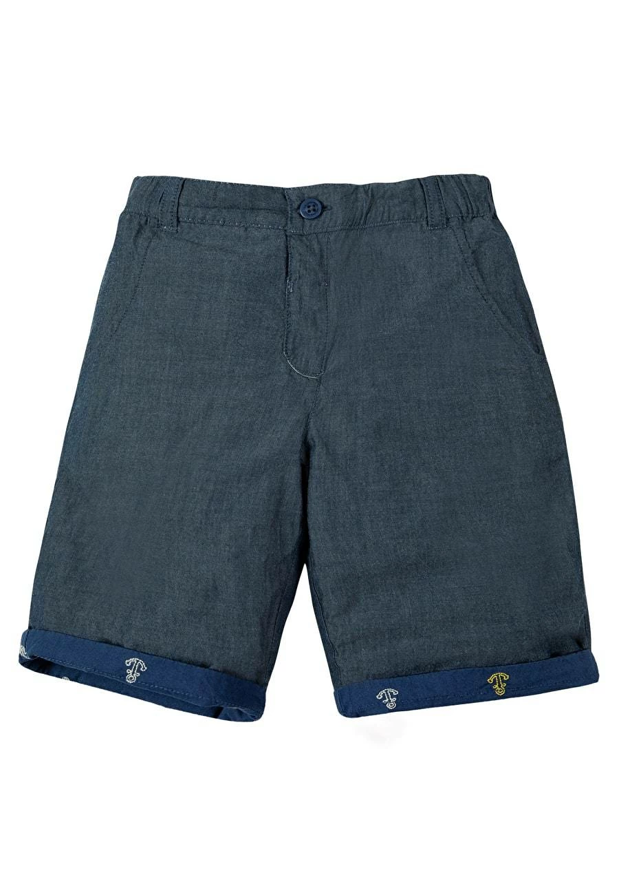 Frugi Marine Blue Ralph Reversible Shorts 3 Frugi Marine Blue Ralph Reversible Shorts