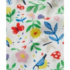 Frugi Lovely Babygrow Soft White Hedgerow