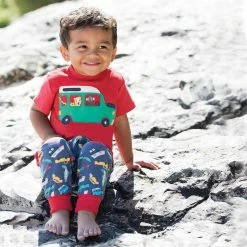 Frugi Little Wheels Applique Top