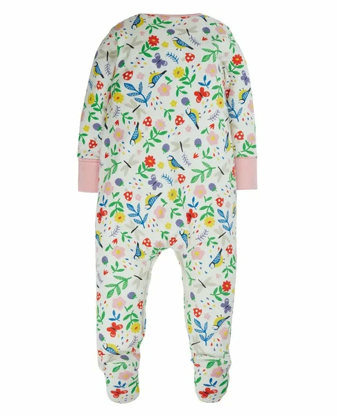 Frugi Lovely Babygrow Soft White Hedgerow 3 Frugi Lovely Babygrow Soft White Hedgerow