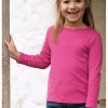 Frugi Pink Everyday Long Sleeve Tee 2 Frugi Pink Everyday Long Sleeve Tee