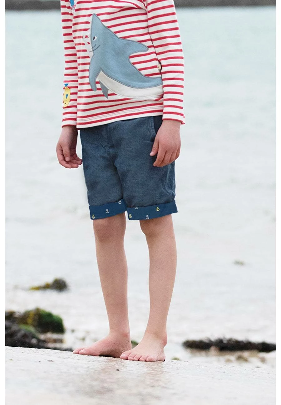 Frugi Marine Blue Ralph Reversible Shorts 5 Frugi Marine Blue Ralph Reversible Shorts