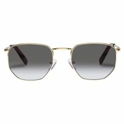 Le Specs Bright Gold with Smoke Grad Sunglasses