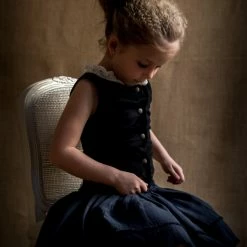 Belle Chiara 6 to 8 Years Gray Marengo Degas Skirt