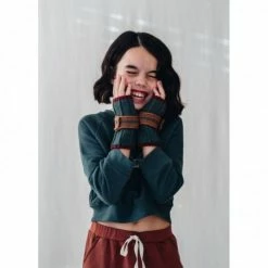 Belle Chiara Burnt Red Brown Boiler Plush Midi Skirt