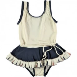 Belle Chiara Beige Skirt Swimsuit