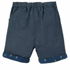 Frugi Marine Blue Ralph Reversible Shorts