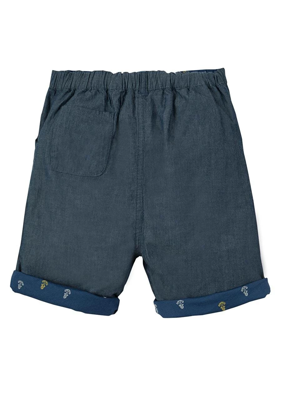 Frugi Marine Blue Ralph Reversible Shorts 4 Frugi Marine Blue Ralph Reversible Shorts