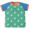 Frugi Grey Marl Turtle Renny Raglan Top