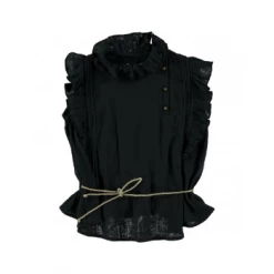 Belle Chiara Marengo Gray Haydn Blouse