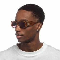 Le Specs Caramel Brown Nouveau Riche Sunglasses