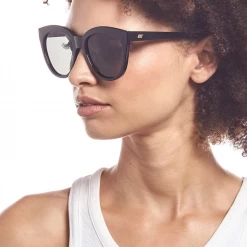 Le Specs Resumption Cat-Eye Recycled Sunglasses - Black