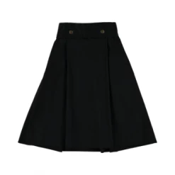 Belle Chiara Black Canvas Manet Skirt for 6 Years Girl
