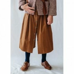 Belle Chiara Leather Midi Skirt