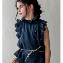 Belle Chiara Marengo Gray Haydn Blouse