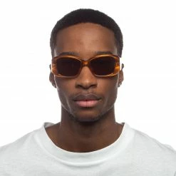 Le Specs Caramel Brown Nouveau Riche Sunglasses