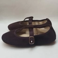 Belle Chiara Chocolate Brown Suede Isadora Bellies