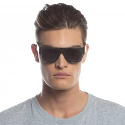 Le Specs Floatation | Matte Black Shadow Polarized Sunglasses