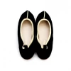 Belle Chiara Size 28 to 29 Black Suede Kim Ballerinas