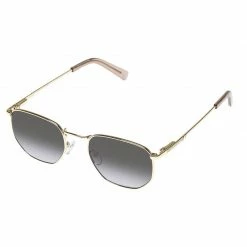 Le Specs Bright Gold with Smoke Grad Sunglasses