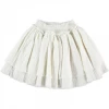 Belle Chiara 10 to 12 Years Off White Raw Degas Skirt