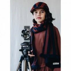 Belle Chiara Marino Striped Scarf