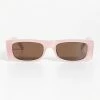 Le Specs Recovery Rectangular Recycled Sunglasses - Pink