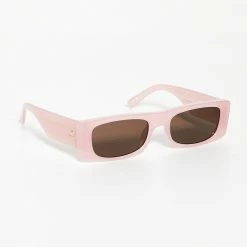 Le Specs Recovery Rectangular Recycled Sunglasses - Pink