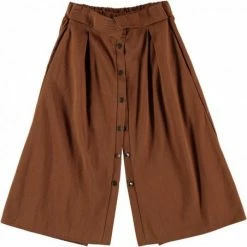 Belle Chiara Leather Midi Skirt