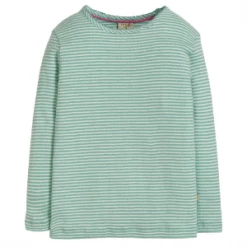 Frugi Mia Pointelle Top River Blue - 4-5yrs (104-110 cm)