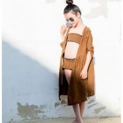 Belle Chiara Brown Ocher 2 Positions Stravinski Dress