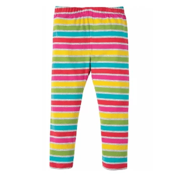 Frugi Rainbow 3 To 4 Years Marl Breton Libby Striped Leggings 3 Frugi Rainbow 3 To 4 Years Marl Breton Libby Striped Leggings