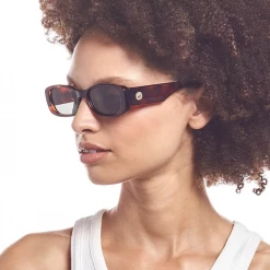 Le Specs Unreal! Rectangular Sunglasses - Tortoise