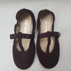 Belle Chiara Chocolate Brown Suede Isadora Bellies