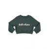 Belle Chiara Green Logo Short Sweatshirt