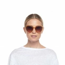 Le Specs Promiscuous Blonde Cat Eye Sonnenbrille