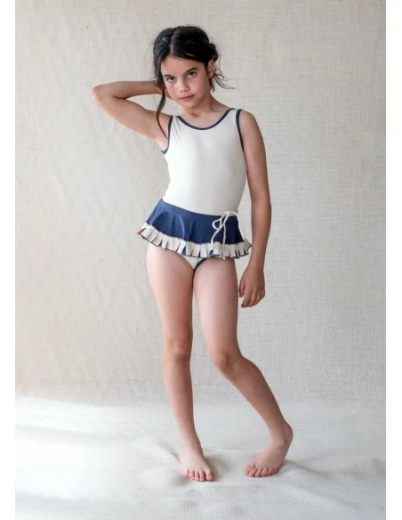 Belle Chiara Beige Skirt Swimsuit 4 Belle Chiara Beige Skirt Swimsuit