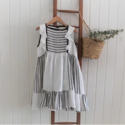 Belle Chiara Off White Volanton Campesin Dress for 6 Years Girl
