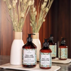 The Gift Label Luxury Scented Hand Cream Lotion 250ml - Kumquat & Bourbon Vanilla - Vegan Friendly - Recycled Bottle