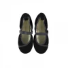 Belle Chiara Size 30 to 34 Black Ingrid Click Suede Bellies