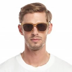 Le Specs Sand Beige Weekend Riot Sunglasses