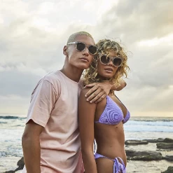 Le Specs Air Heart Oat Meal Cat Eye Sunglasses